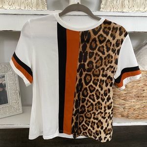 Cheetah stripe blouse